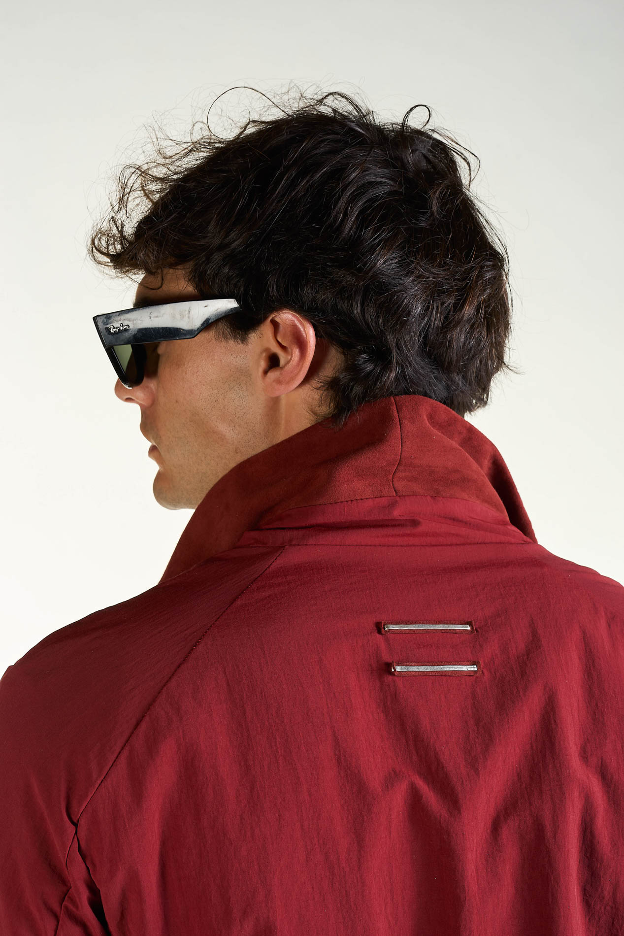 DANIELE BASTA LEATHER AND SILVER JACKET